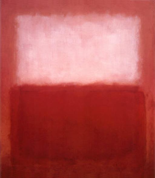 Mark Rothko White over Red